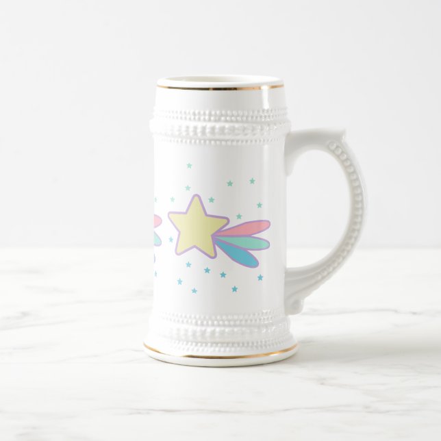 Cute Shooting Star Comet Beer Stein (Right)