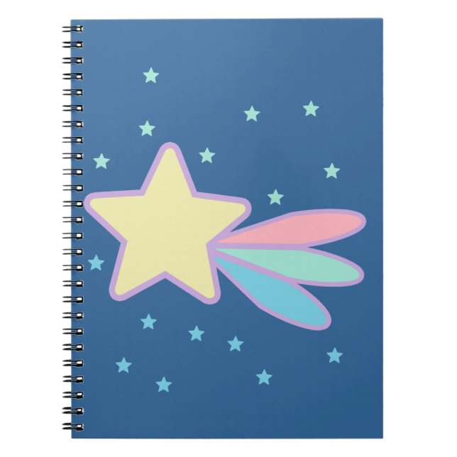 Cute Shooting Star Comet Notebook (Front)