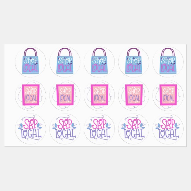 Cute Shop Local Label (Sheet)