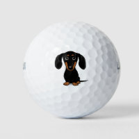 Cute Shorthaired Black and Tan Dachshund Dog