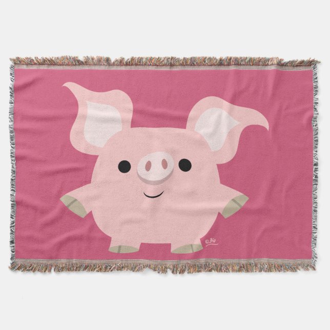 Cute Shorty Cartoon Cochon Jetez la couverture (Devant)