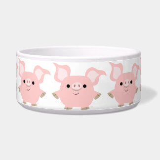 Cute Shorty Cartoon Pig Pet Bowl