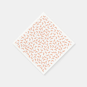 Cute shrimp customizable incl. background colour napkin