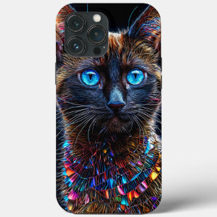 Cute Siamese cat Minimal Cute Cat lover iPhone 13 Pro Max Case
