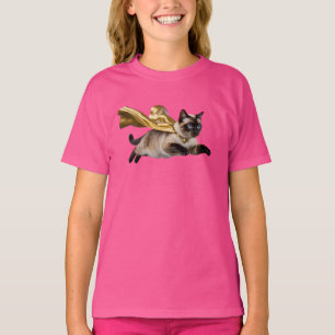 Cute Siamese Superhero Kids' T-Shirt