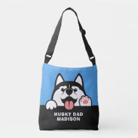 Cute Siberian Husky custom text