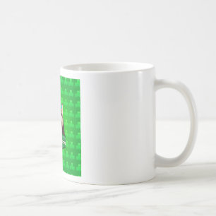 Cute Siberian Husky Dog Hat St. Patrick's Day Coffee Mug