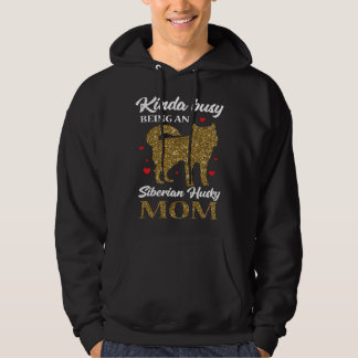 Cute Siberian Husky Dog Mom Huskie Wolf Dog M Hoodie