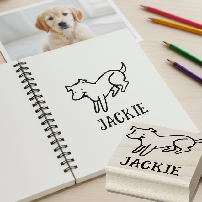 Cute Signature Stamp for Dog Lovers (Cute signature stamp for dog lovers.)