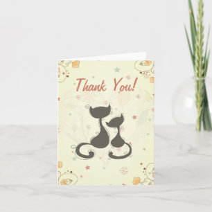 Cute Silhouette Chats Merci