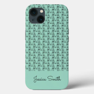 Cute Silhouette Coconut Trees iPhone 13 Case