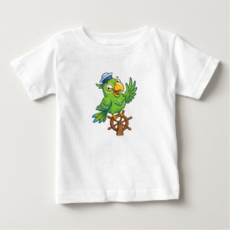Cute Silly Sailor Parrot Baby T-Shirt