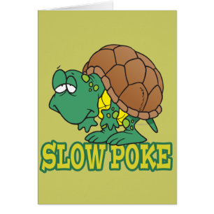 cute silly slow poke turtle cartoon