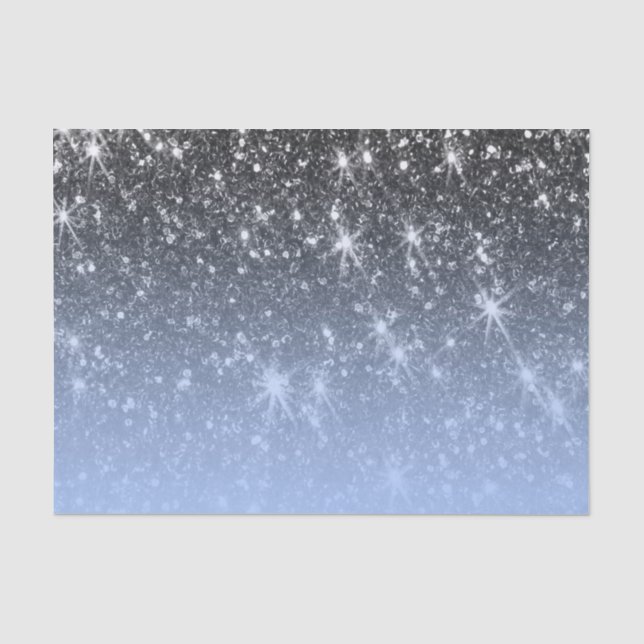 Cute Silver Glitter Tissue Paper (Front)
