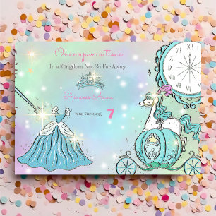 Cute silver sparkling midnight Birthday Invitation