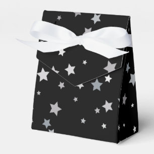 Cute Silver Stars pattern   Any background color  Favor Box
