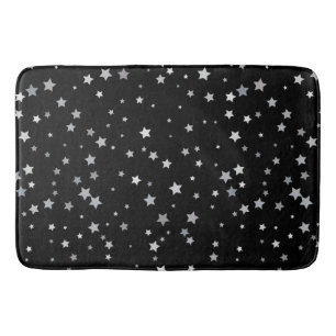 Cute Silver Stars pattern   Any background colour  Bath Mat