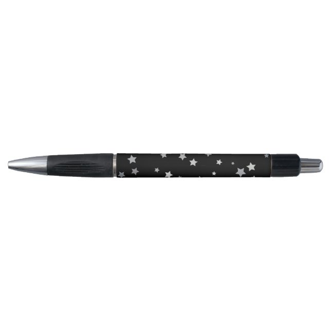 Cute Silver Stars pattern | Any background colour  Pen (Front)