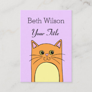 Cute Simple Cat Business Card