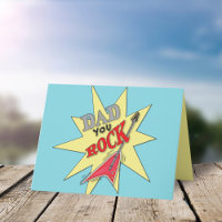 Cute Simple Father's Day Dad Rock n Roll Guitar