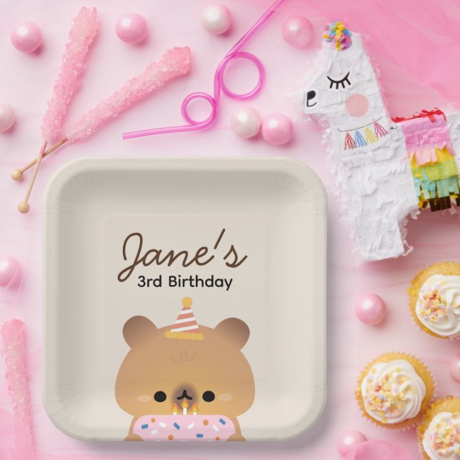 Cute Simple Fun Birthday Party Paper Plate (Party)