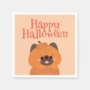 Cute Simple Fun Halloween Party Napkin