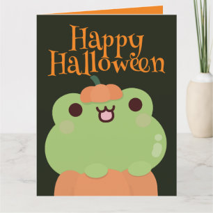Cute Simple Fun Halloween Party Thank You Card