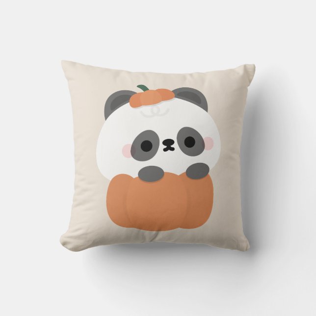 Cute Simple Fun Halloween Party Throw Pillow (Front)