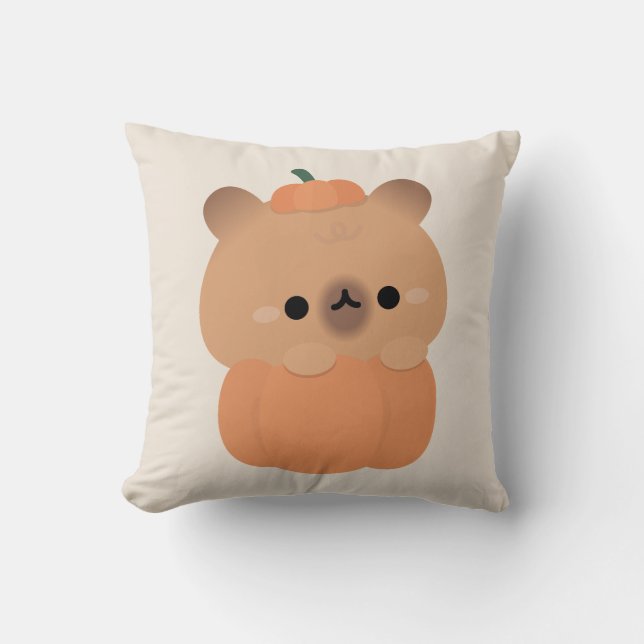Cute Simple Fun Halloween Party Throw Pillow (Front)