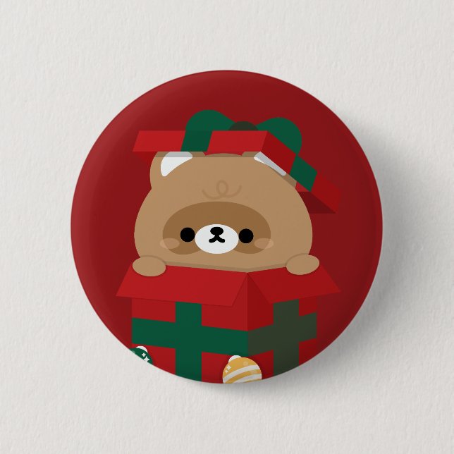 Cute Simple Fun Merry Christmas 2 Inch Round Button (Front)