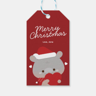 Cute Simple Fun Merry Christmas Gift Tags