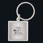 Cute Simple Gifts For Daughters | Typography Keychain<br><div class="desc">This modern minimalist birthday design is created for a daughter and can also be used for a granddaughter, niece, or anyone who is like a daughter. It is suitable for gifting from parents, grandparents, aunts, uncles, or anyone celebrating a special daughter-like bond. The design focuses on clean calligraphy, refined typography,...</div>