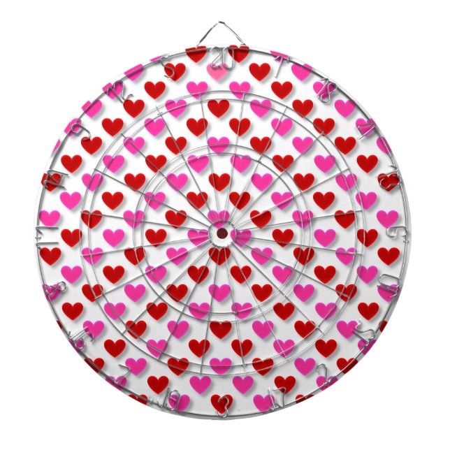 Cute Simple Heart Pattern Dartboard (Front)