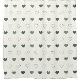 Cute Simple Heart Pattern green cream