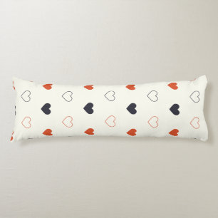 Cute Simple Heart Seamless Pattern Body Pillow