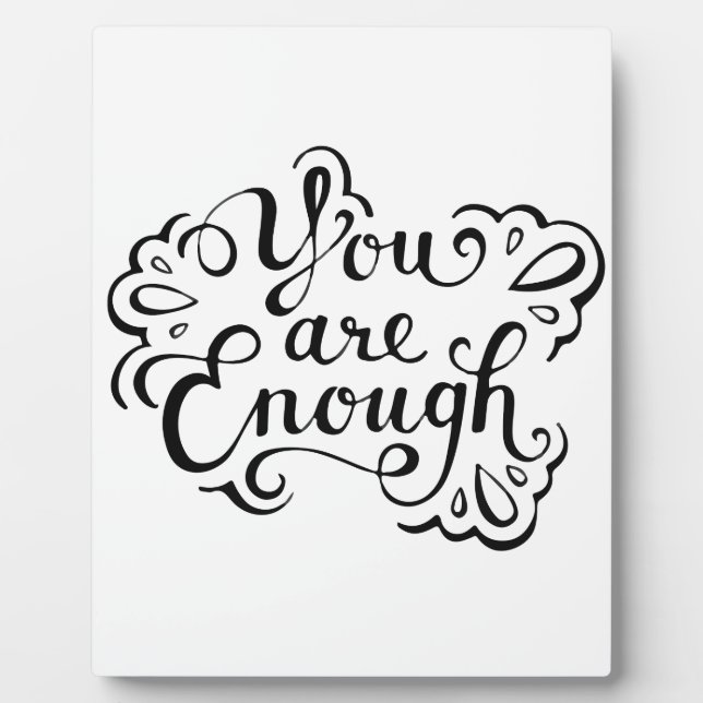 Cute Simple Inspirational Quote Plaque (Front)