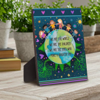 Cute Simple Kids World Quote Colourful Fun