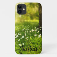 Cute Simple Personalized Sunny Flower Field