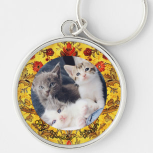 Cute Simple Photo Gift for Cat Dads Keepsake  Keychain