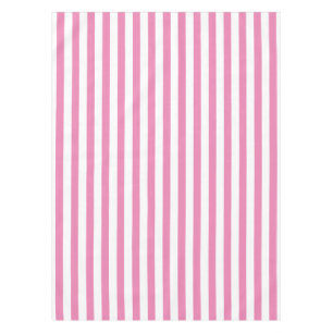 Cute Simple Pink and White Striped  Tablecloth