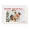 Cute Simple Red Modern Custom Photo Christmas