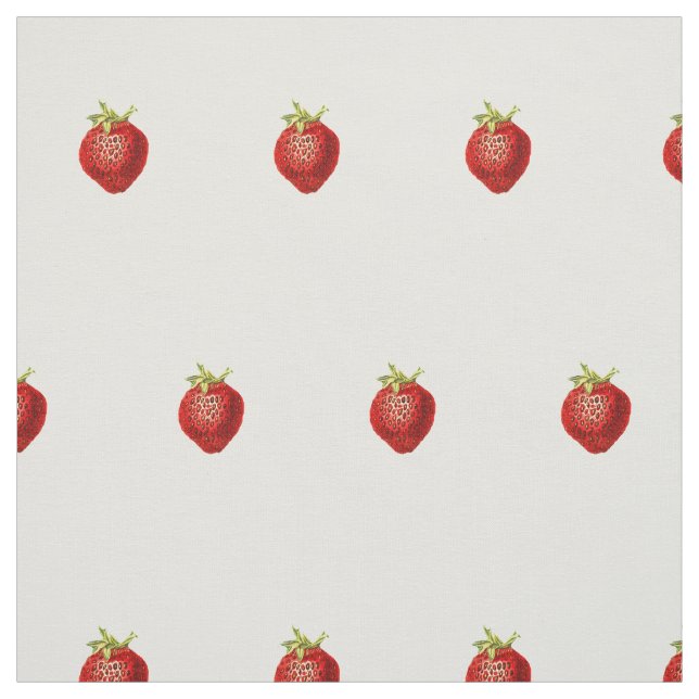 Cute Simple Strawberry Pattern  Fabric (Swatch)