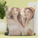 Cute simple stylish chic Photo  Throw Pillow<br><div class="desc">Modern Best Friends forever BFF Photo Throw Pillow. Just add your best shot!</div>