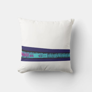 cute simple zip design throw pillow