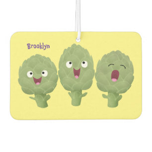 Cute singing artichokes vegetable cartoon air freshener