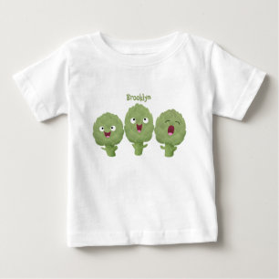 Cute singing artichokes vegetable cartoon baby T-Shirt