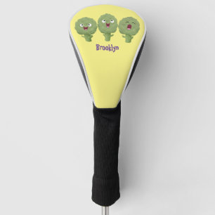 Cute singing artichokes vegetable cartoon  golf head cover