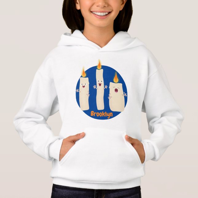 Cute singing candle trio cartoon (Front)