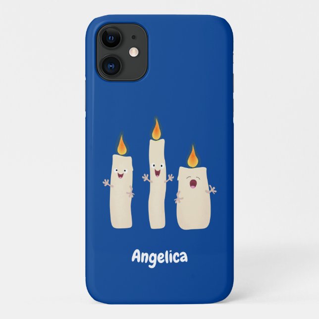 Cute singing candle trio cartoon Case-Mate iPhone case (Back)