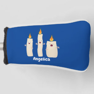 Cute singing candle trio cartoon golf head cover